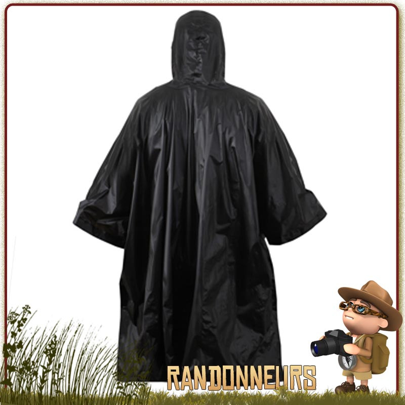 Poncho de protection contre la pluie pour la randonnée, le trek, et le bushcraft. Poncho léger pour randonner ou marcher.