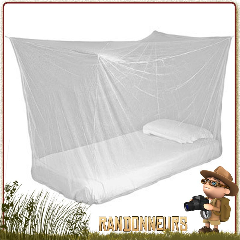 Moustiquaire imprégnée TOURER Highlander imprégnée perméthrine anti insectes moustiques pour une 1 personne