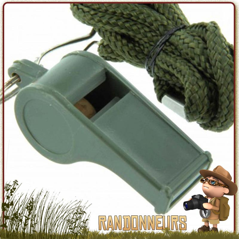 Sifflet de survie Safety Whistle Bushcraft BCB