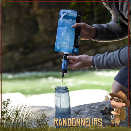 Filtre à eau à paille filtrante, capacité 1500 L TRAVELHAWK