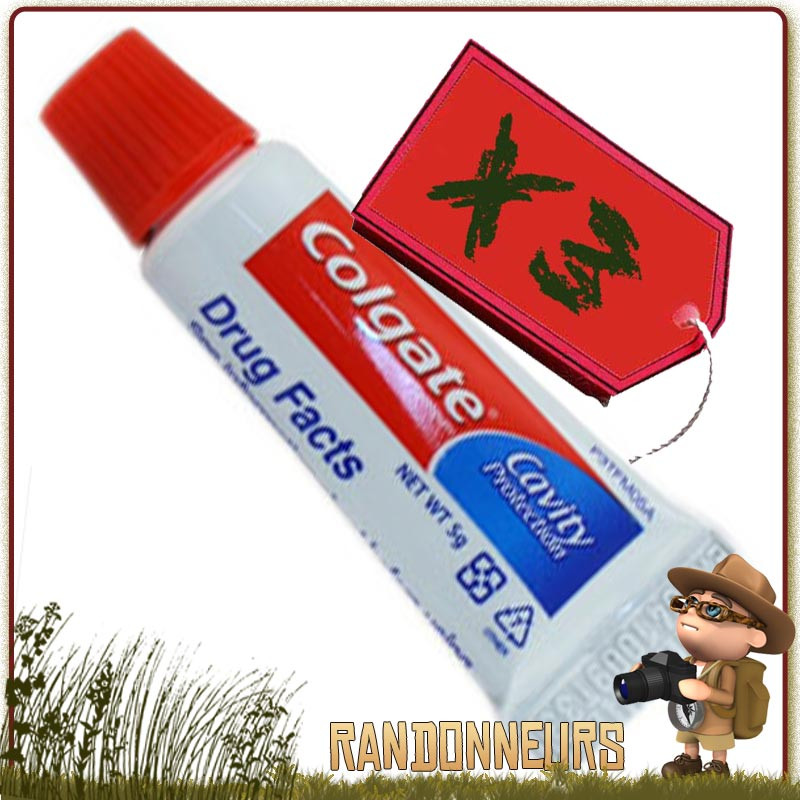 mini tubes de dentifrices Colgate anti caries. Tubes individuels de 5g de pâte dentaire Colgate de randonnée légère