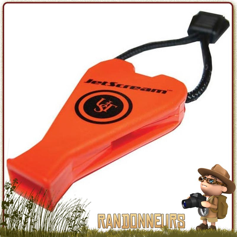 Sifflet de Détresse JetScream UST avec lanyard de survie extrême