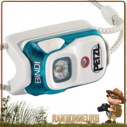 Lampe Frontale PETZL Bindi Noire rechargeable ultra légère