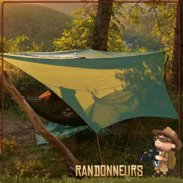 Tarp bushcraft ultra léger Traveller Amazonas pour randonner minimaliste