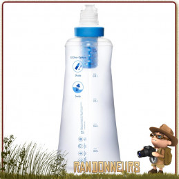 Gourde Platypus SoftBottle 1,0L avec bouchon push&pull