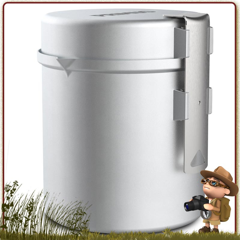 Tasse popote bouilloir inox - Bivouac & Bushcraft 