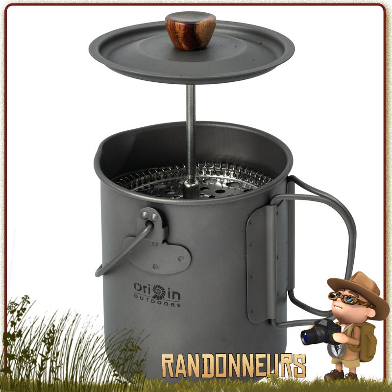 Cafetière Pot tasse presse cafe Origin Outdoor bivouac bushcraft leger