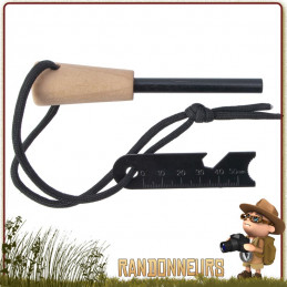 SURVIVAL FIRESTRIKER Allume-feu de survie et son grattoir