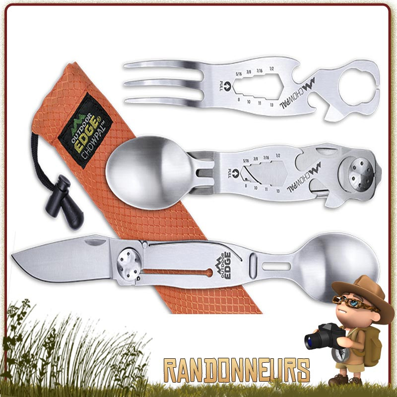 Set de couverts camping pliable pique-nique couteau de poche fourchette  Cuillère