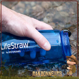 nouvelle Gourde Filtrante GO 2 Lifestraw 1L 2021 avec préfiltre charbon actif contre mauvais gouts et le chlore