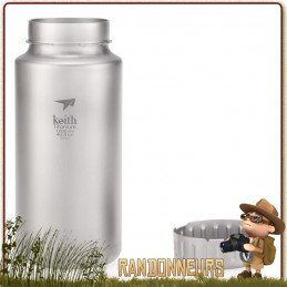 gourde Para Bottle Titanium 1 Litre VARGO gourde randonnée ultra light