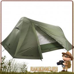 Tente Lightent 3 PRO FERRINO Verte pour randonner bivouac bushcraft leger cyclotourisme