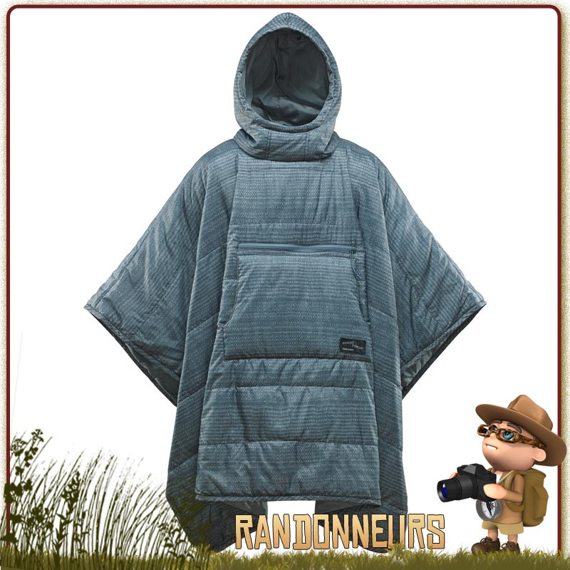 Honcho Poncho Thermarest BLUEWOVEN PRINT ultra leger pour le trek a utiliser comme couverture