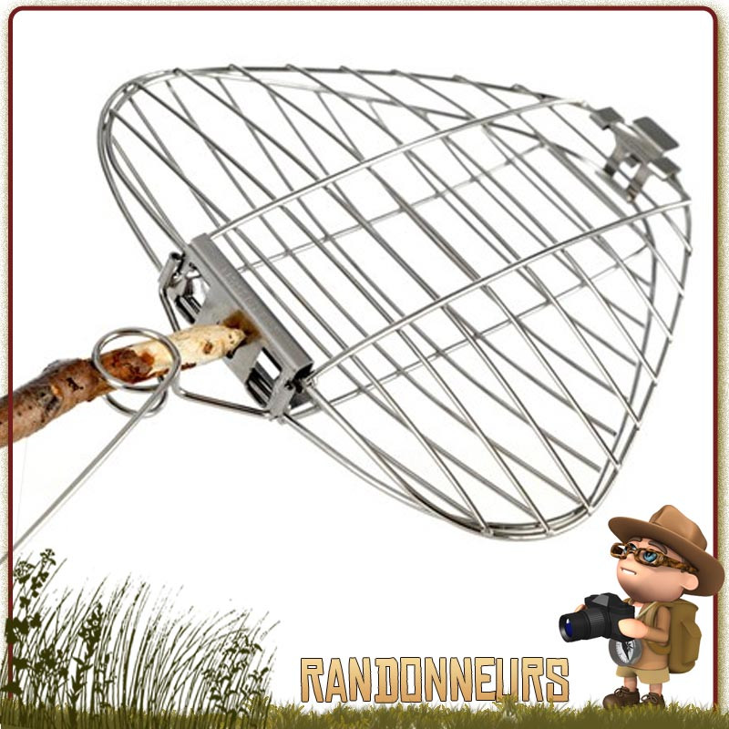 Grill pliable acier inoxydable GrandPas FireGrill Light My Fire grille barbecue portable bushcraft et randonnée