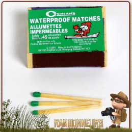 Allumettes Imperméables etanches allume feu bushcraft survie rando