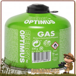 Cartouche Gaz OPTIMUS ENERGY 230g butane et propane utilisation 4 saisons même à basses températures réchaud randonnée