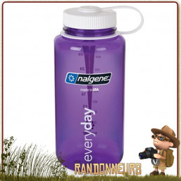 Bouteille Nalgene Grande Ouverture 1L PURPLE randonnée légère