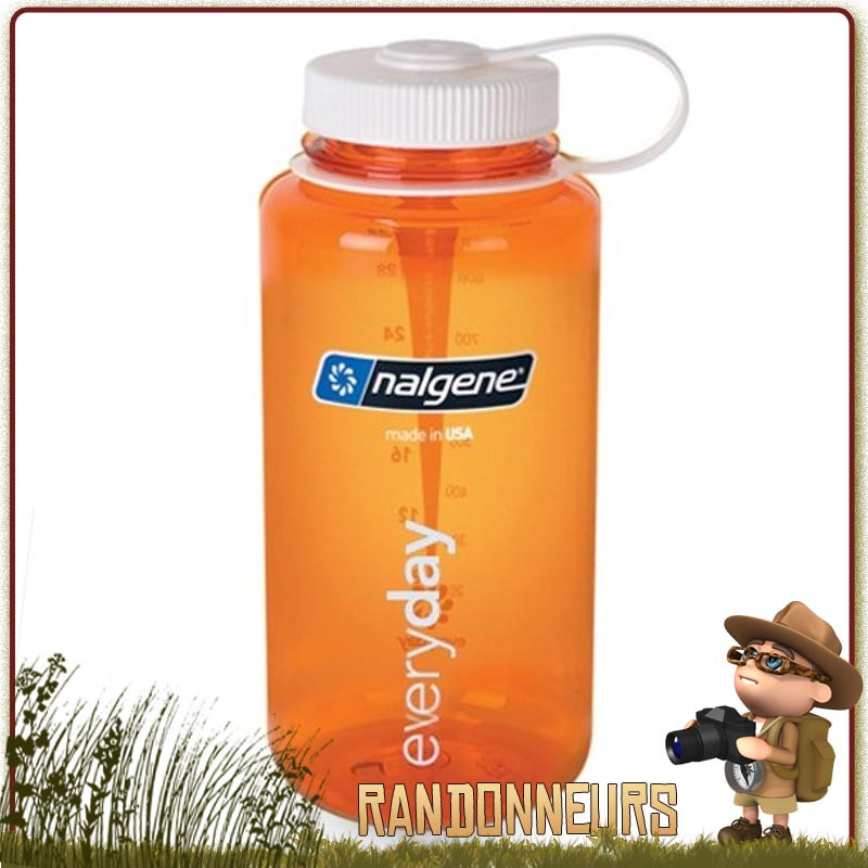 Bouteille Nalgene Grande Ouverture 1L ORANGE