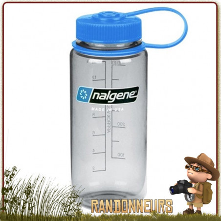 Set Gourde Nalgene Inox STANDARD avec Quart acier inox 60 cl bushcraft