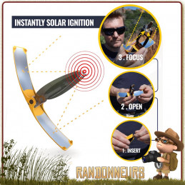 meilleur Briquet Solaire SUNCASE Gear Solar Brother pour la survie