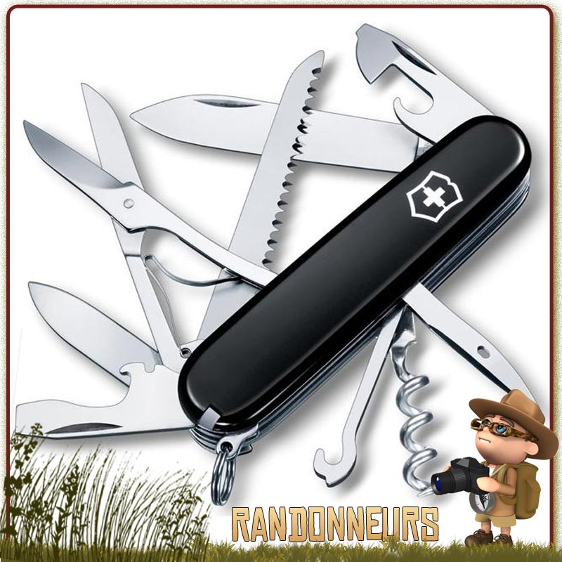 Couteau suisse multi fonctions Victorinox HUNTSMAN Noir