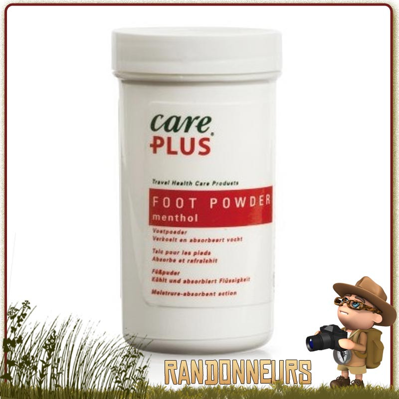 Poudre menthol Camphre anti ampoules aux pieds Care Plus