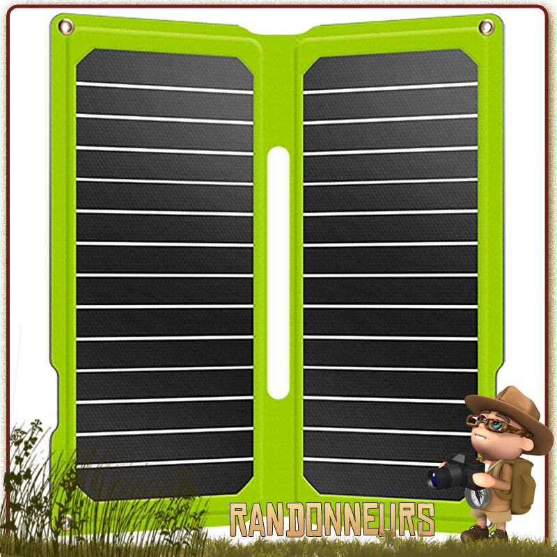 Panneau Solaire PTFLAP 16W Dual USB SunPower Powertec puissant ultra leger