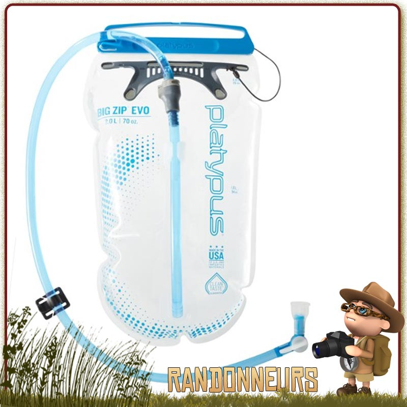 Sac d'eau 1.5l 2l 3l Réservoir d'eau douce Hydratation Poche d'eau