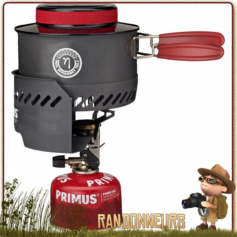 popote réchaud Primus Express Stove pour la randonnée ultra light en solo brûleur piezo ETA très économe 2600w