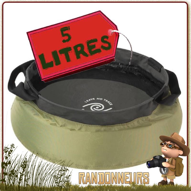 Bassine Bivouac pliable - 5 Litres