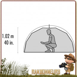 TENTE MSR ELIXIR 2 - Tente de randonnée légère et de camping nomade, pour deux personnes et utilisable sur trois saisons