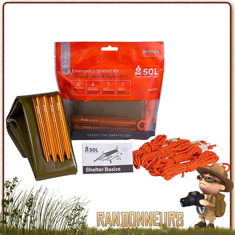 SOL Origin Kit de survie - Kit de survie - Equipement de survie