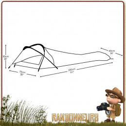 Tente armée tunnel ultra légère moins de 2kg, une place, la tente Stratosphere Snugpak est compacte et robuste