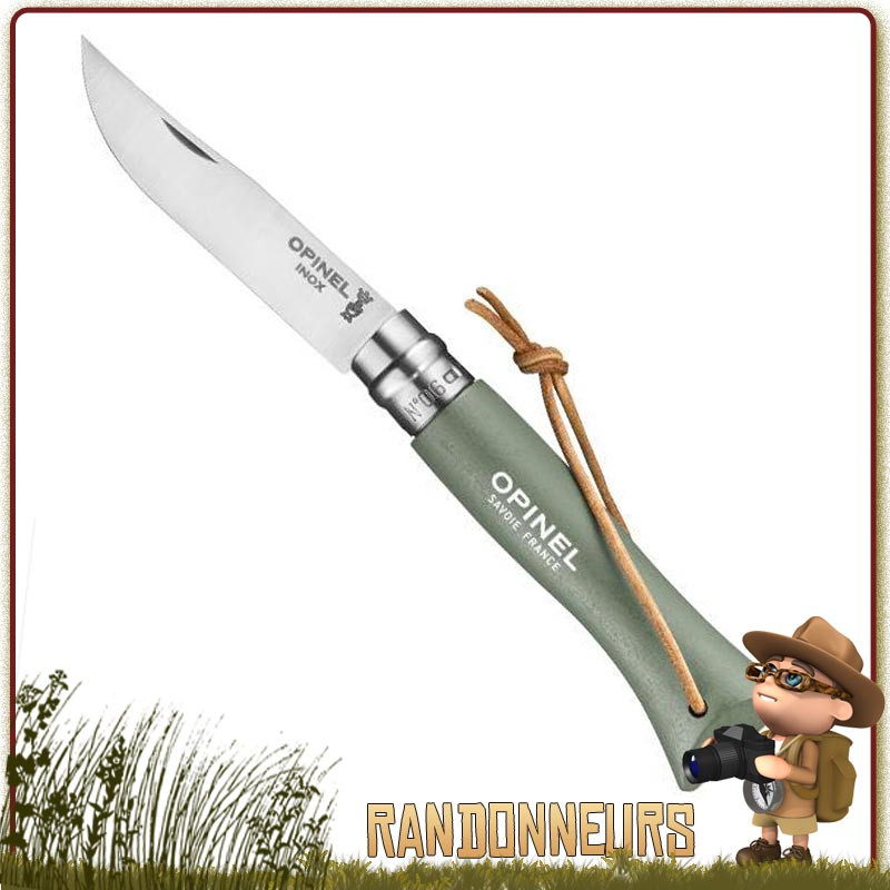 Couteau　Sauge　Baroudeur　Opinel　6VRI　Vert