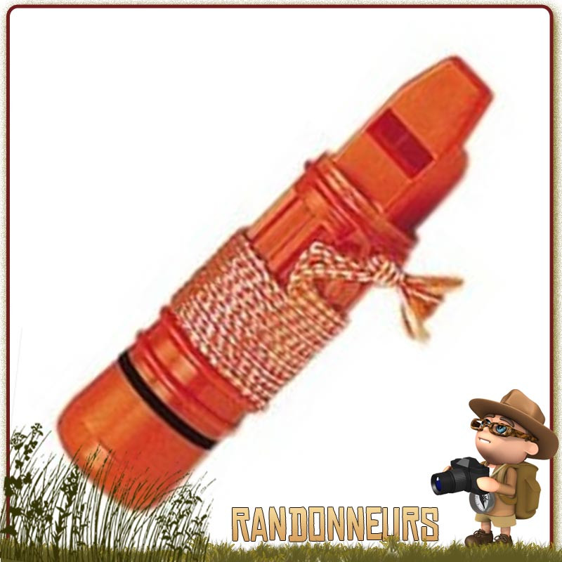 Sifflet de survie Safety Whistle Bushcraft BCB