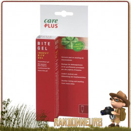 Gel apaisant après piqures et morsures d'insectes, ou de plantes type ortie. Tube de 20 ml de gel apaisant careplus