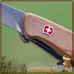 Couteau Suisse Victorinox RANGERWOOD 55 avec 11 fonctions et 6 pièces Manche en bois de noyer